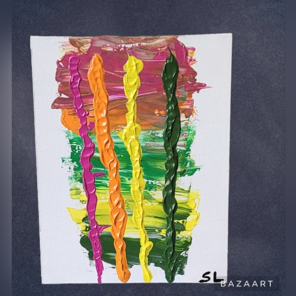 Original multi-colored abstract painting